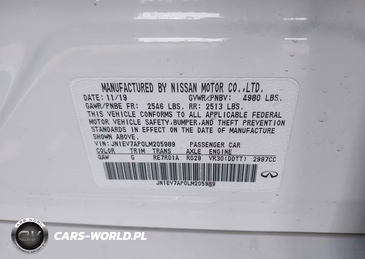 2020 Infiniti Q50 VIN:JN1EV7AP0LM205989 - 9