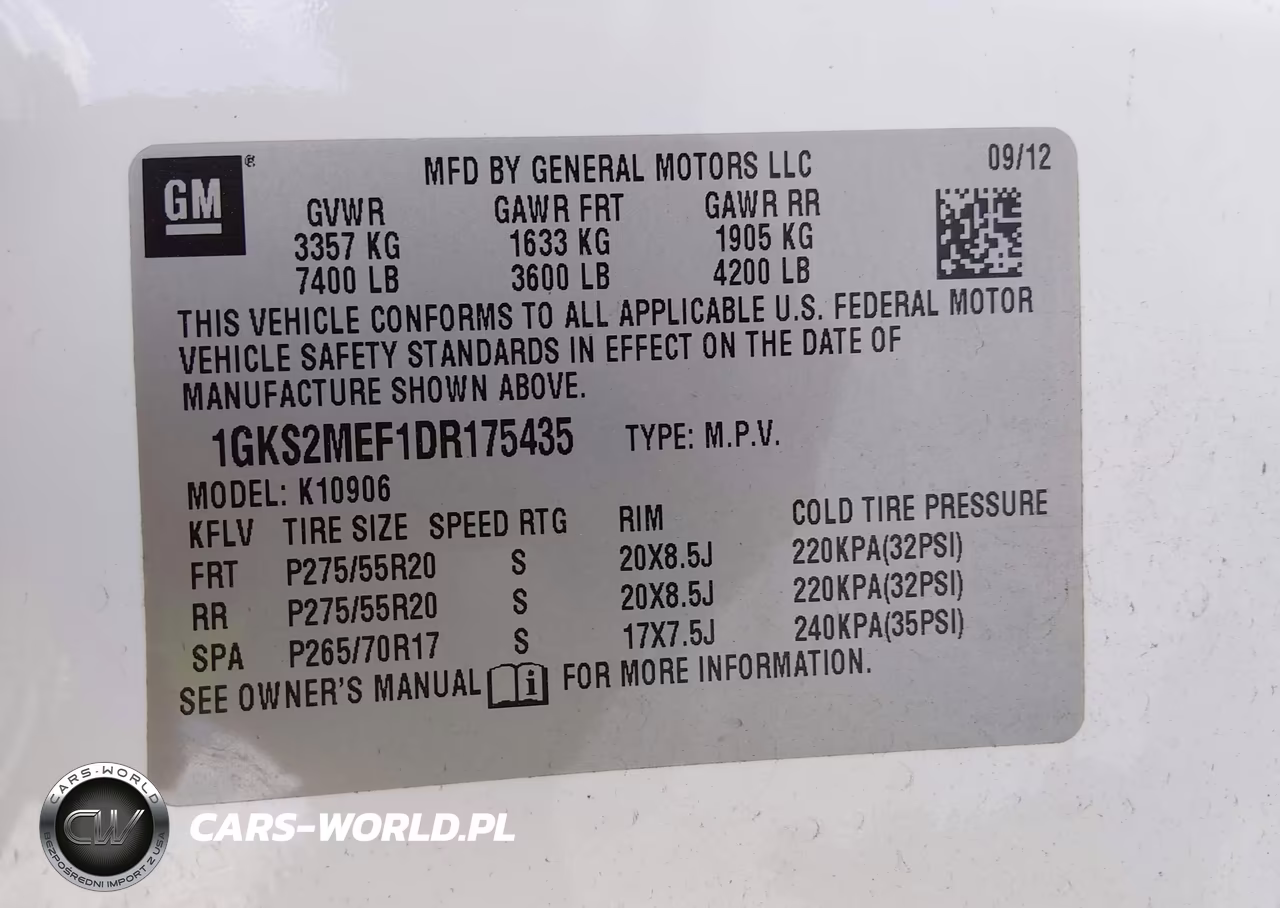 2013 GMC Yukon Xl 1500 Denali VIN:1GKS2MEF1DR175435 - 9