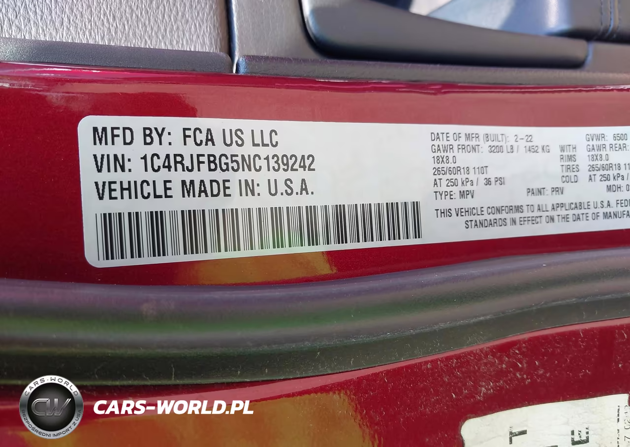 2022 Jeep Grand Cherokee Limited VIN:1C4RJFBG5NC139242 - 9