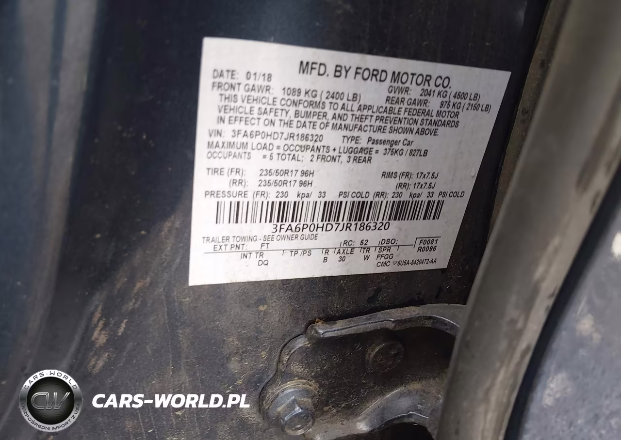 2018 Ford Fusion Se VIN:3FA6P0HD7JR186320 - 9