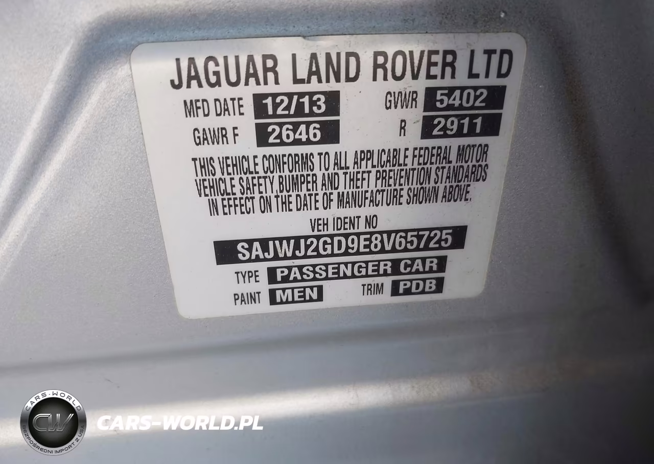 2014 Jaguar Xj Xjl Portfolio VIN:SAJWJ2GD9E8V65725 - 9
