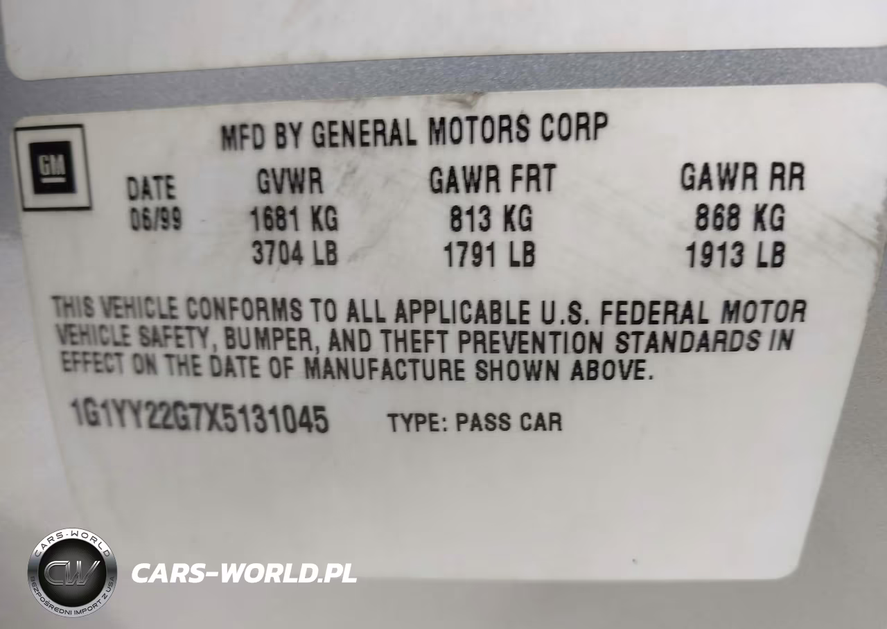 1999 Chevrolet Corvette VIN:1G1YY22G7X5131045 - 9