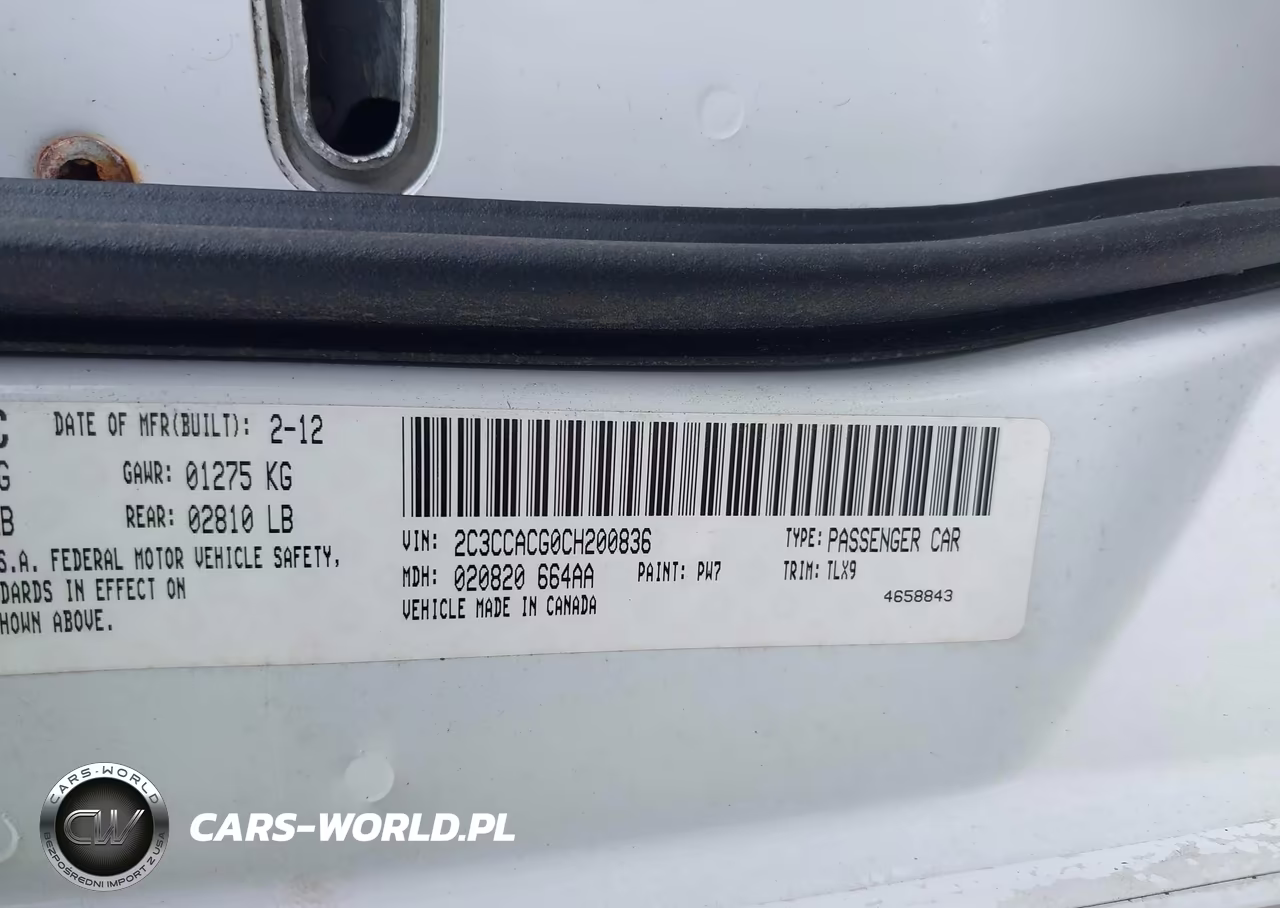 2012 Chrysler 300 Limited VIN:2C3CCACG0CH200836 - 9