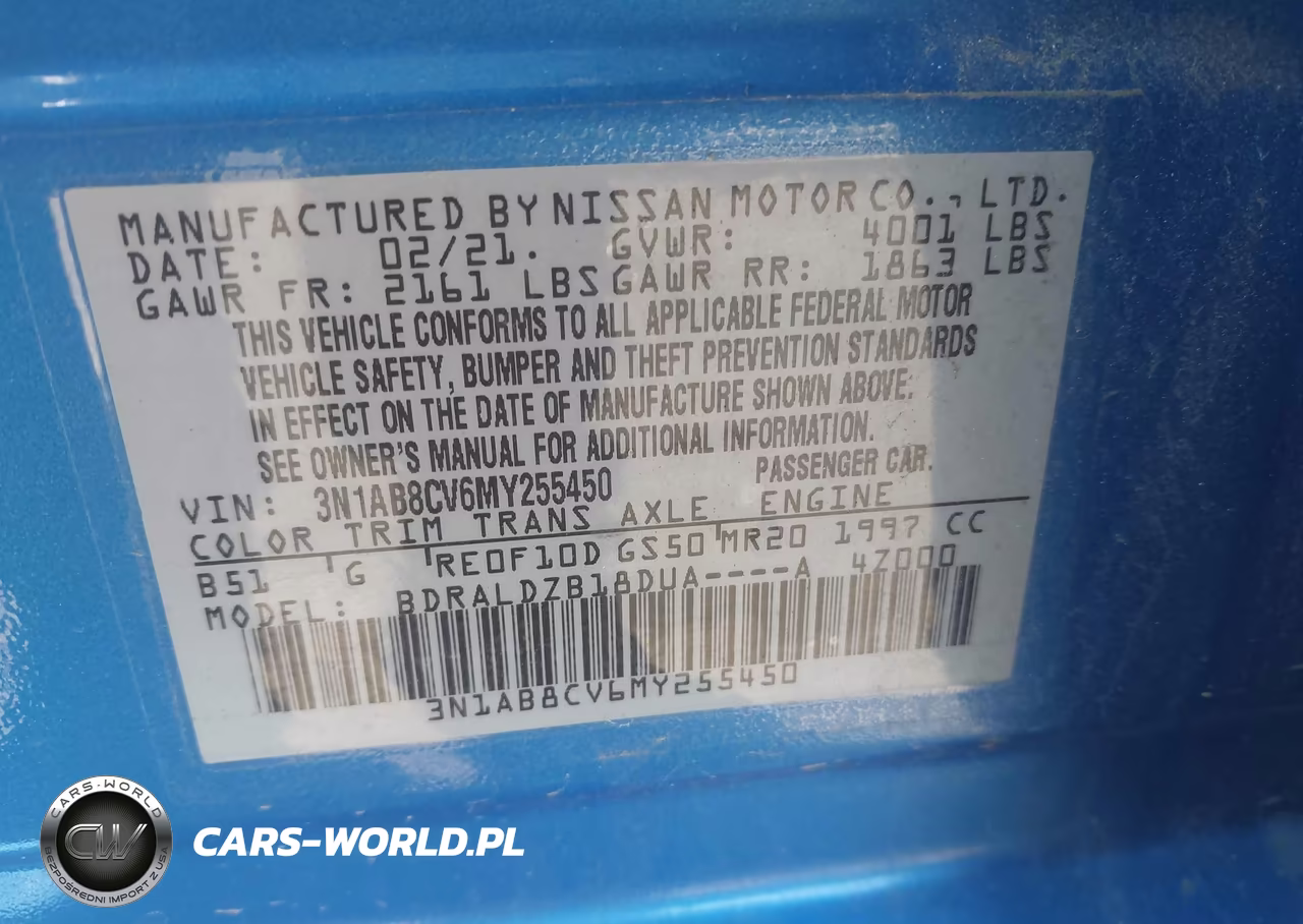 2021 Nissan Sentra Sv Xtronic Cvt VIN:3N1AB8CV6MY255450 - 9
