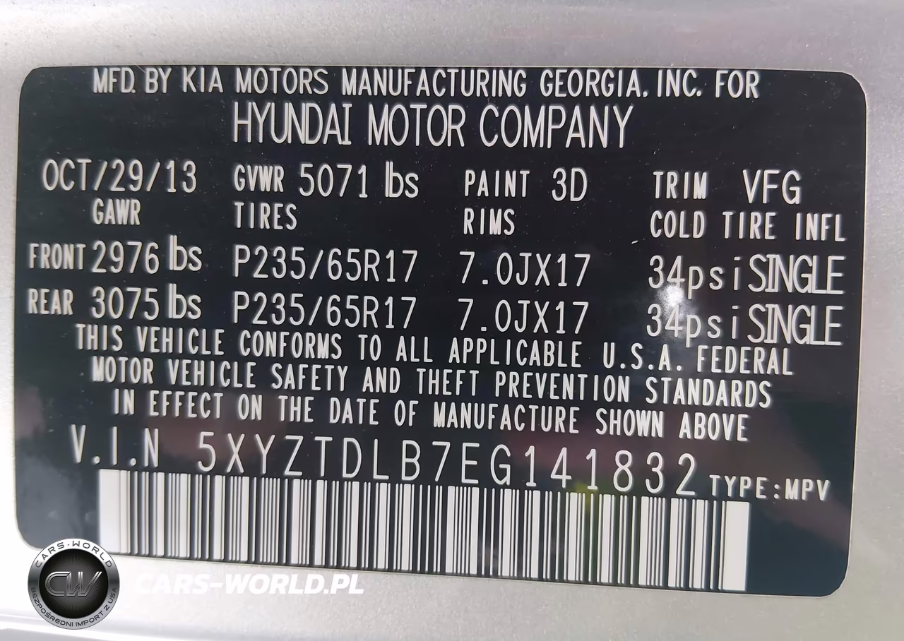 2014 Hyundai Santa Fe Sport 2.4L VIN:5XYZTDLB7EG141832 - 9