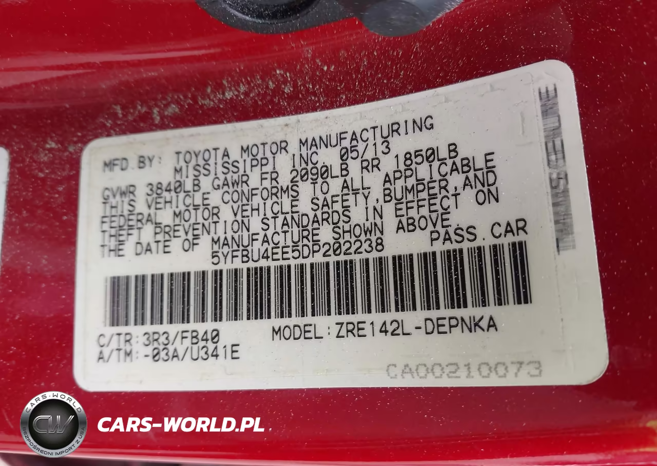 2013 Toyota Corolla Le VIN:5YFBU4EE5DP202238 - 9