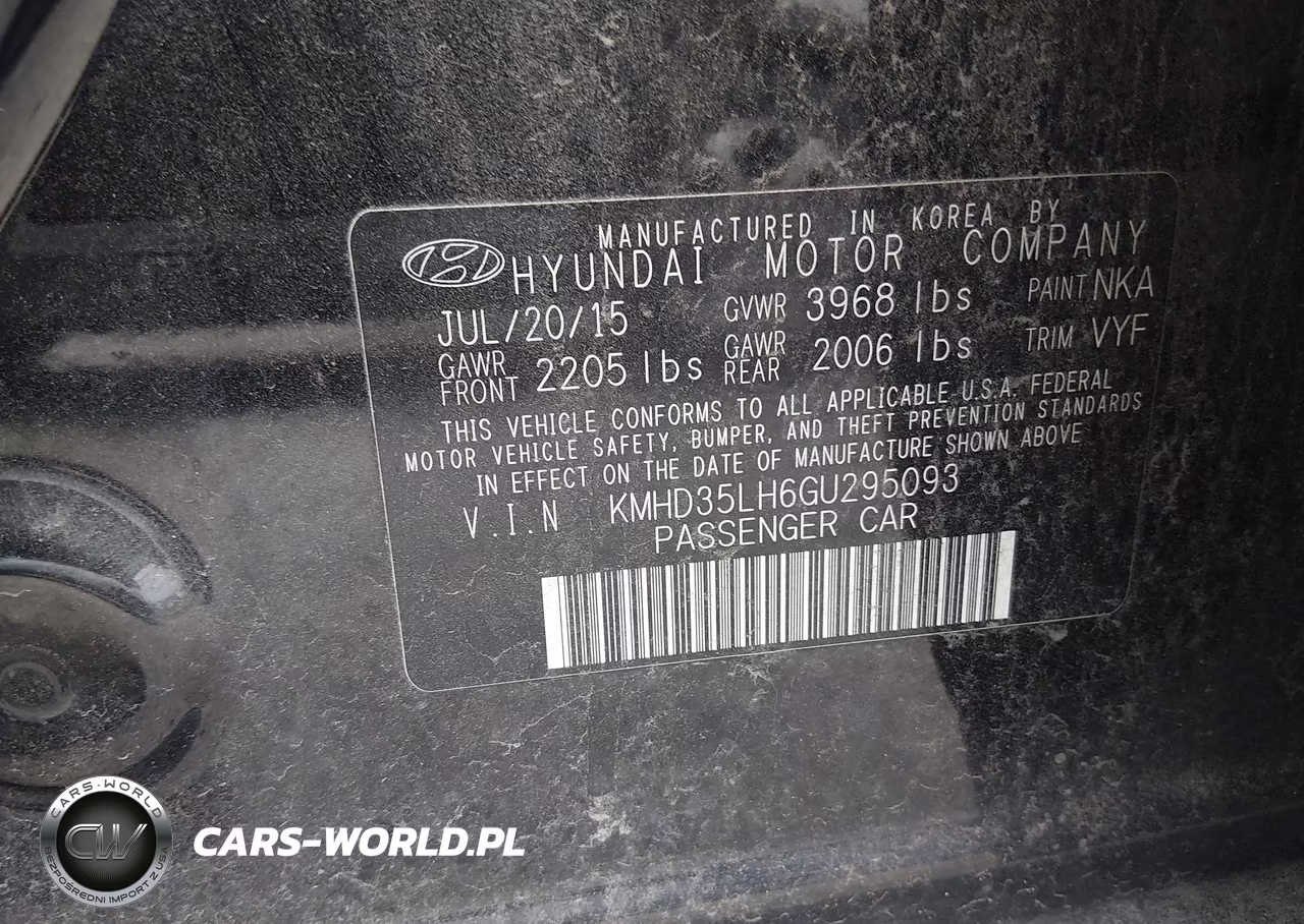 2016 Hyundai Elantra Gt VIN:KMHD35LH6GU295093 - 9