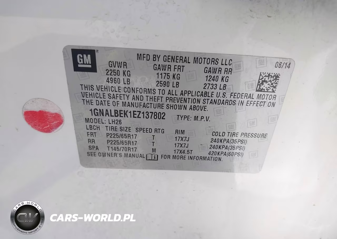 2014 Chevrolet Equinox 1Lt VIN:1GNALBEK1EZ137802 - 9