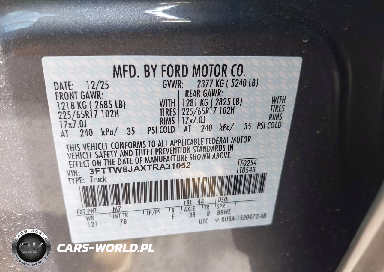 2026 Ford Maverick Xlt VIN:3FTTW8JAXTRA31052 - 9