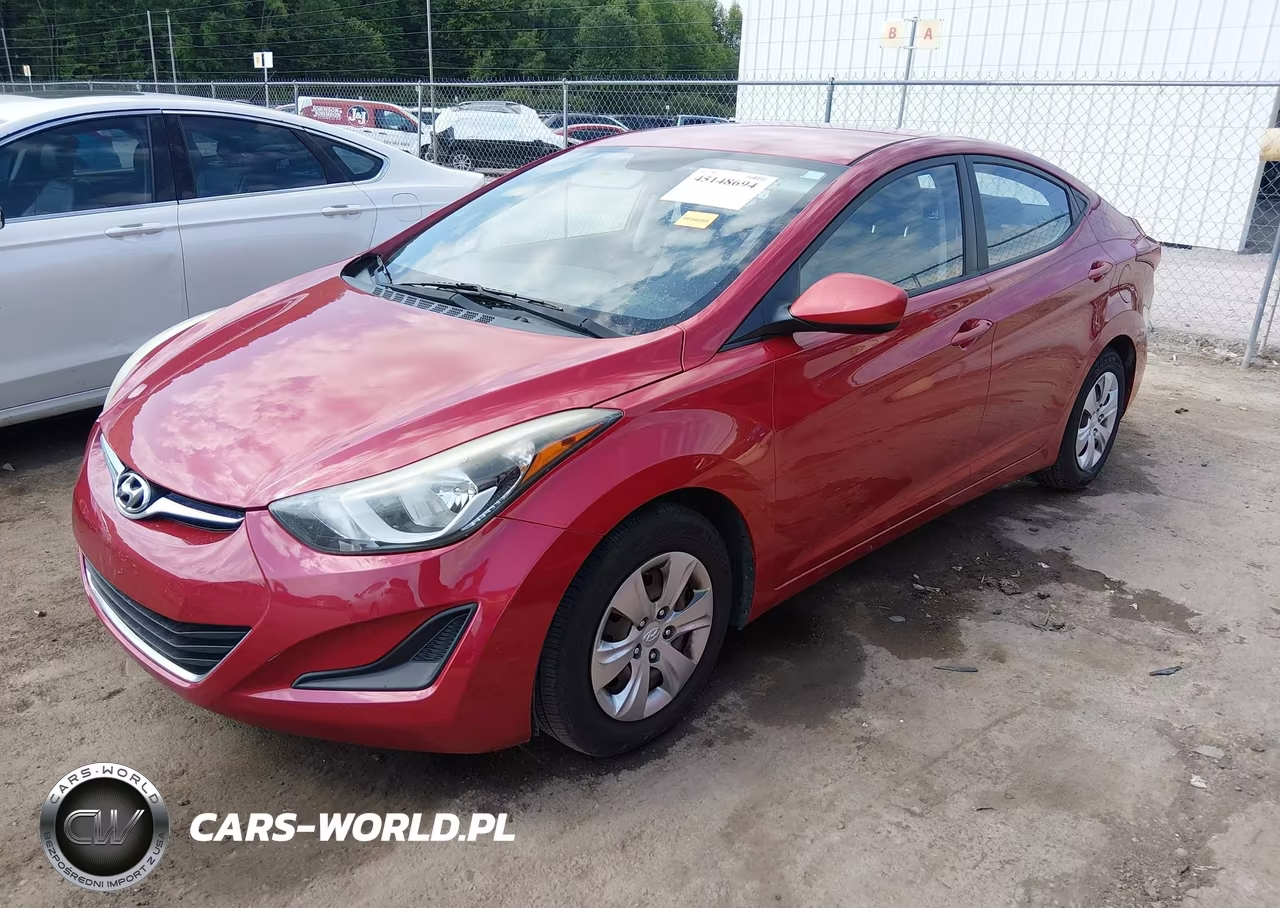 2016 Hyundai Elantra Se VIN:KMHDH4AE9GU515296 - 2