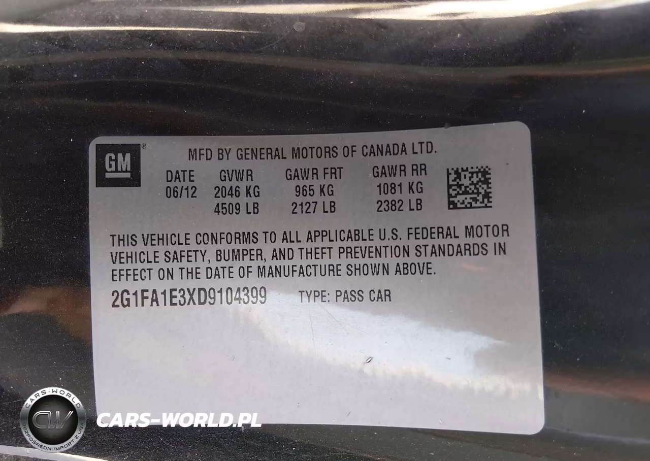 2013 Chevrolet Camaro 2Ls VIN:2G1FA1E3XD9104399 - 9