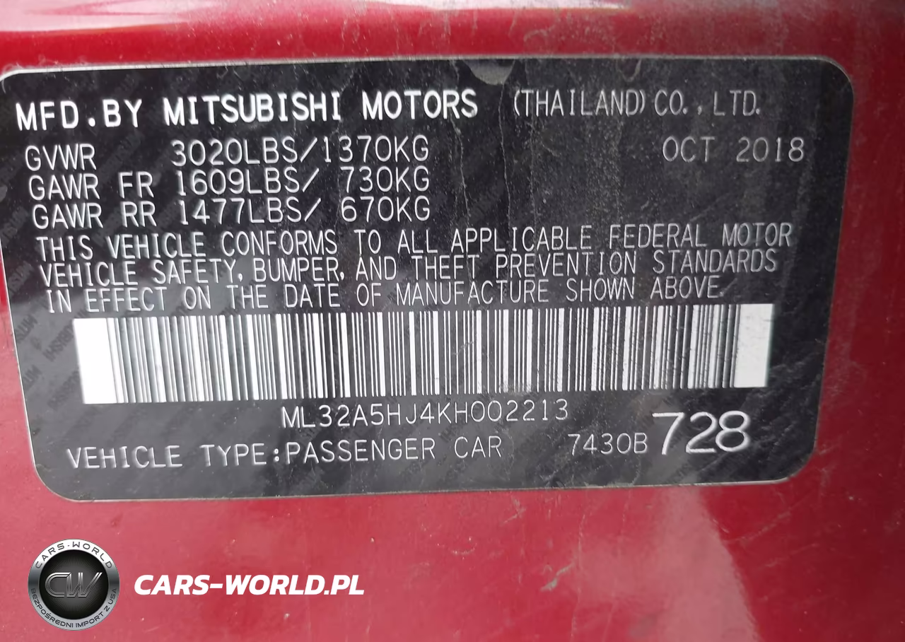 2019 Mitsubishi Mirage Le VIN:ML32A5HJ4KH002213 - 9