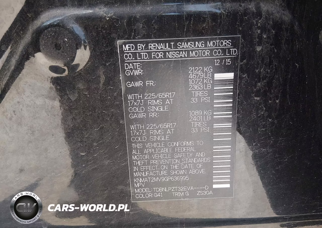 2016 Nissan Rogue S VIN:KNMAT2MV9GP636995 - 9
