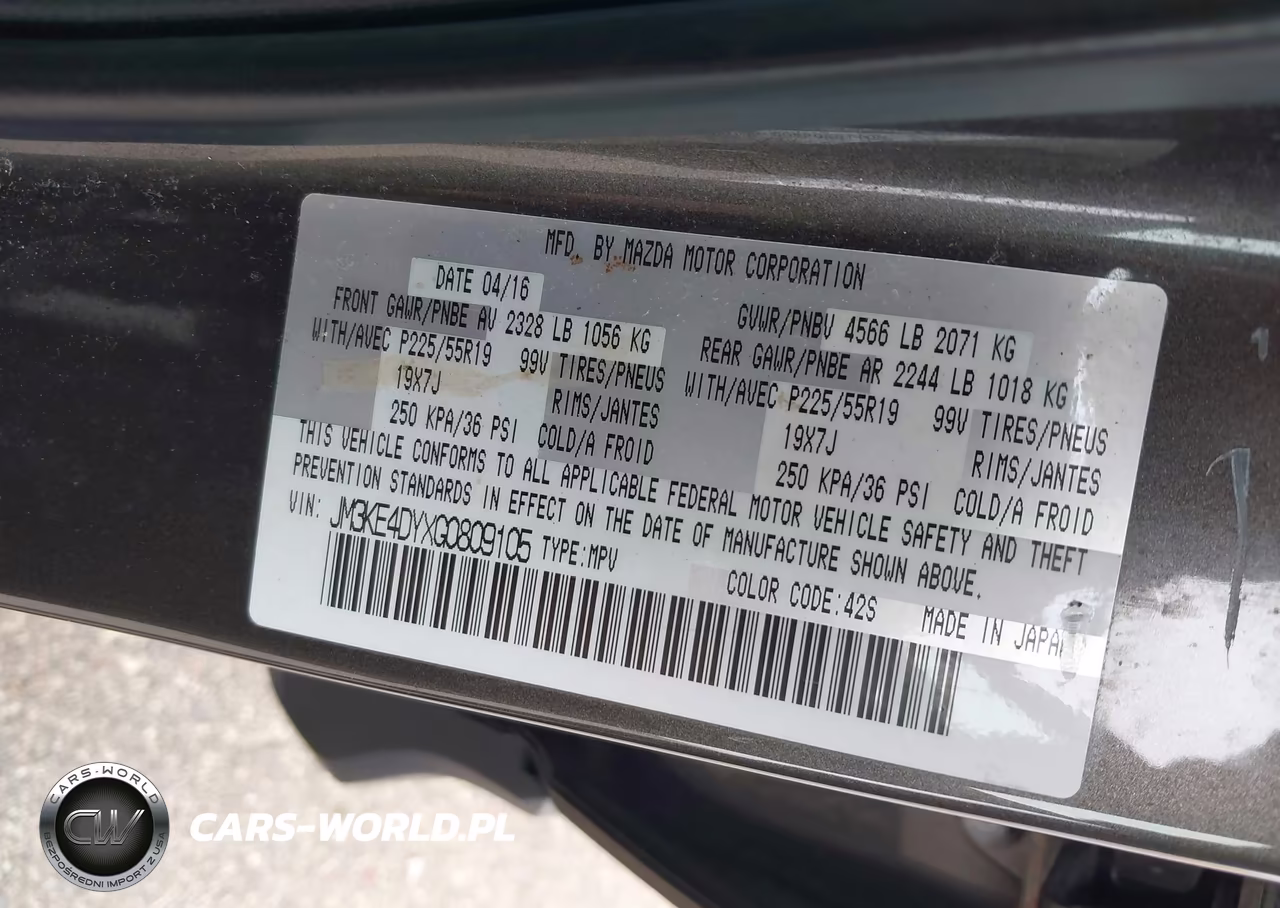 2016 Mazda Cx-5 Grand Touring VIN:JM3KE4DYXG0809105 - 9