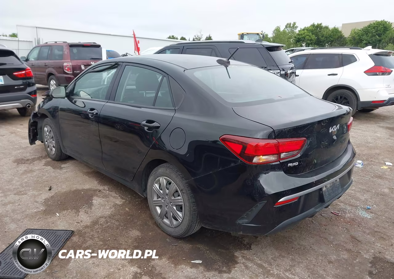 2022 Kia Rio Lx VIN:3KPA24AD0NE485696 - 3