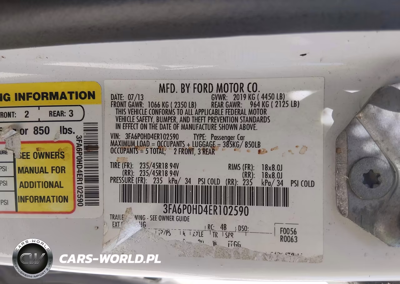 2014 Ford Fusion Se VIN:3FA6P0HD4ER102590 - 9
