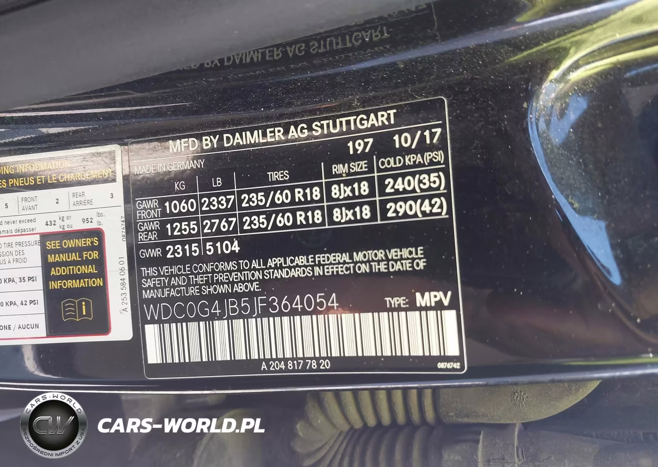 2018 Mercedes-Benz Glc 300 VIN:WDC0G4JB5JF364054 - 9