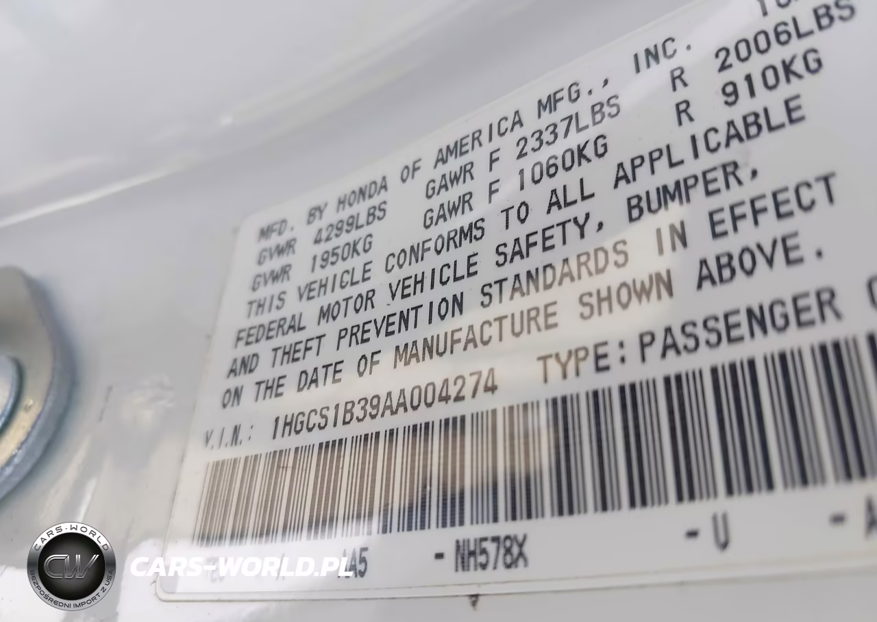 2010 Honda Accord 2.4 Lx-S VIN:1HGCS1B39AA004274 - 9