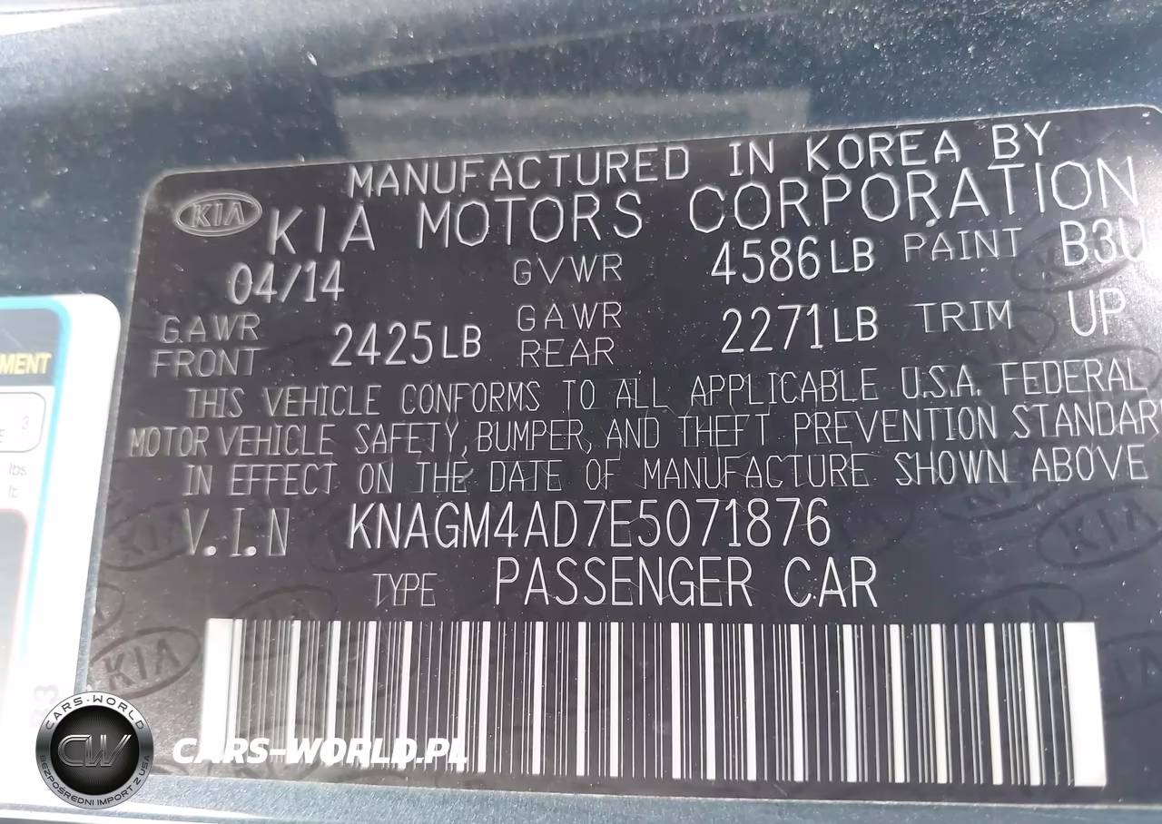 2014 Kia Optima Hybrid Lx VIN:KNAGM4AD7E5071876 - 9