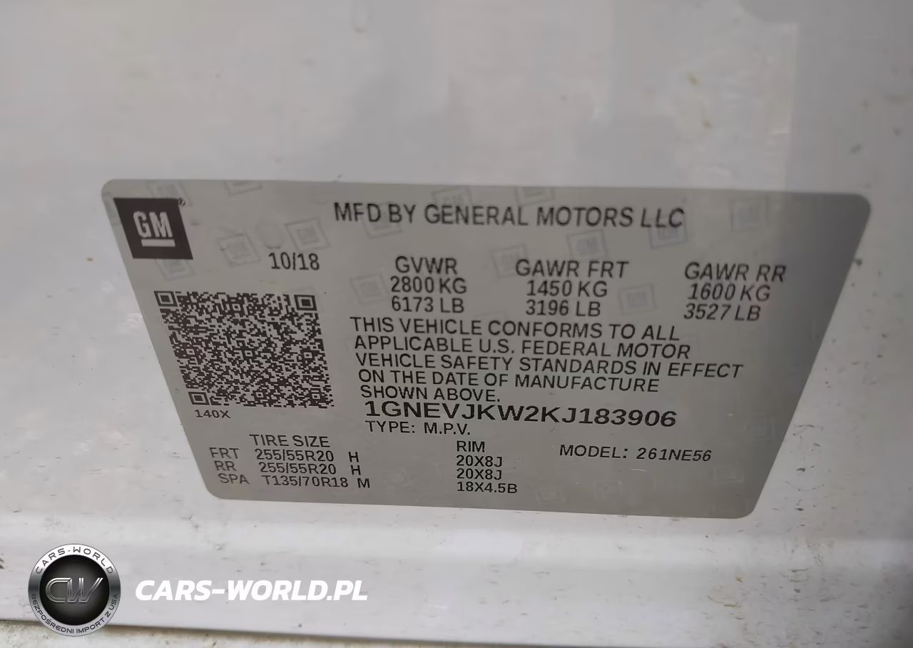 2019 Chevrolet Traverse High Country VIN:1GNEVJKW2KJ183906 - 9