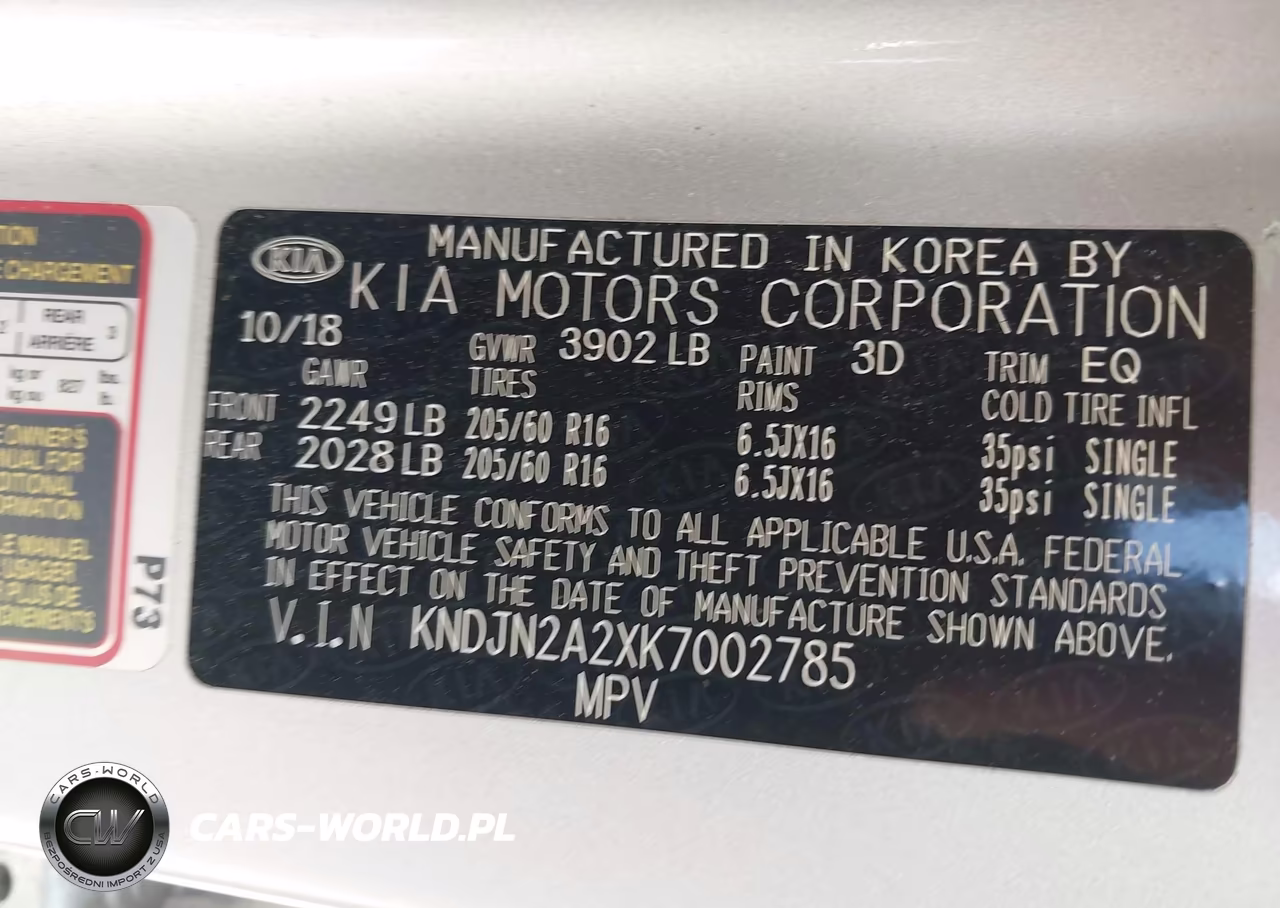 2019 Kia Soul VIN:KNDJN2A2XK7002785 - 9