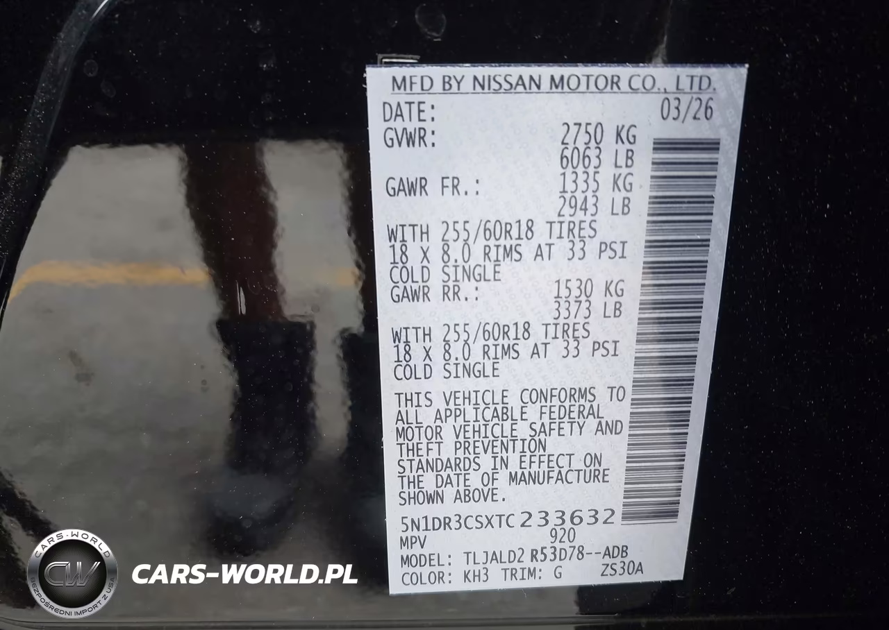 2026 Nissan Pathfinder Sl VIN:5N1DR3CSXTC233632 - 9