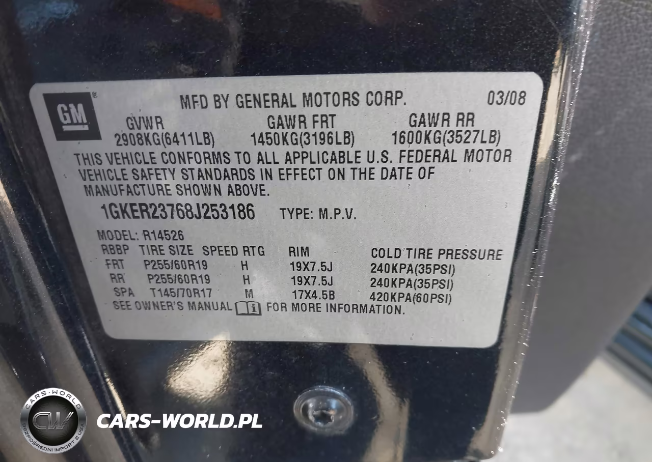 2008 GMC Acadia Slt-1 VIN:1GKER23768J253186 - 9