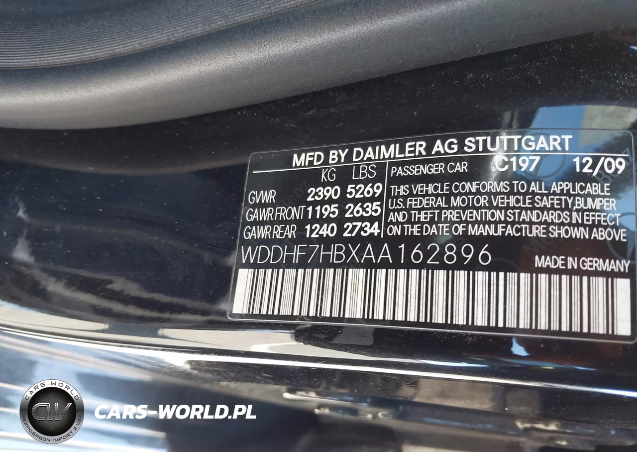 MERCEDES-BENZ E 63 AMG VIN:WDDHF7HBXAA162896 - 9
