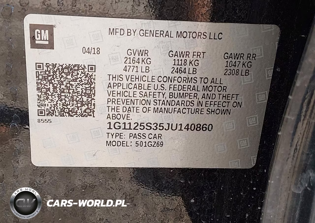 2018 Chevrolet Impala Premier VIN:1G1125S35JU140860 - 9