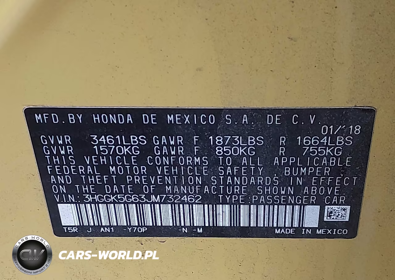 2018 Honda Fit Sport VIN:3HGGK5G63JM732462 - 9