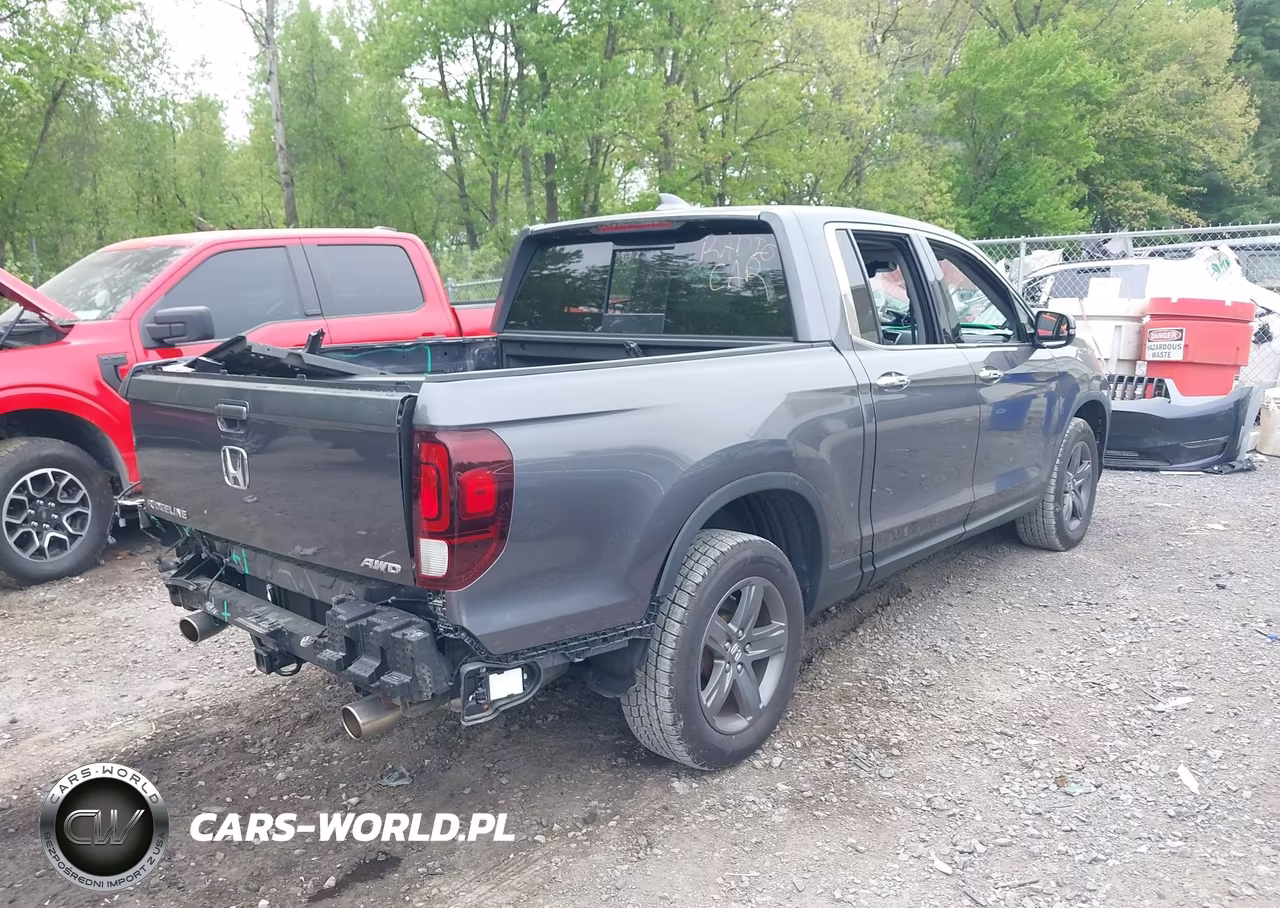 2021 Honda Ridgeline Rtl-E VIN:5FPYK3F75MB016955 - 4