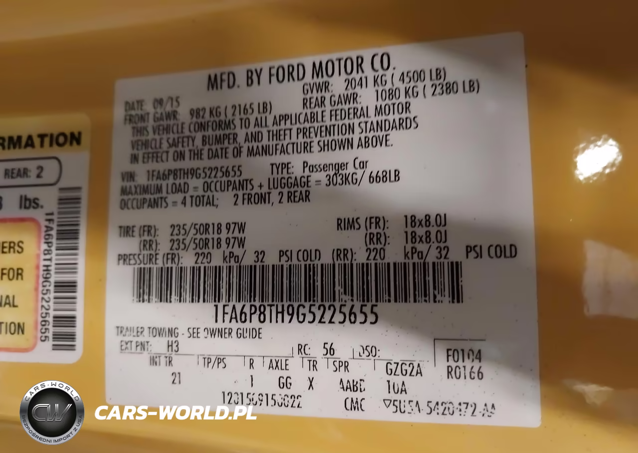 2016 Ford Mustang Ecoboost VIN:1FA6P8TH9G5225655 - 9