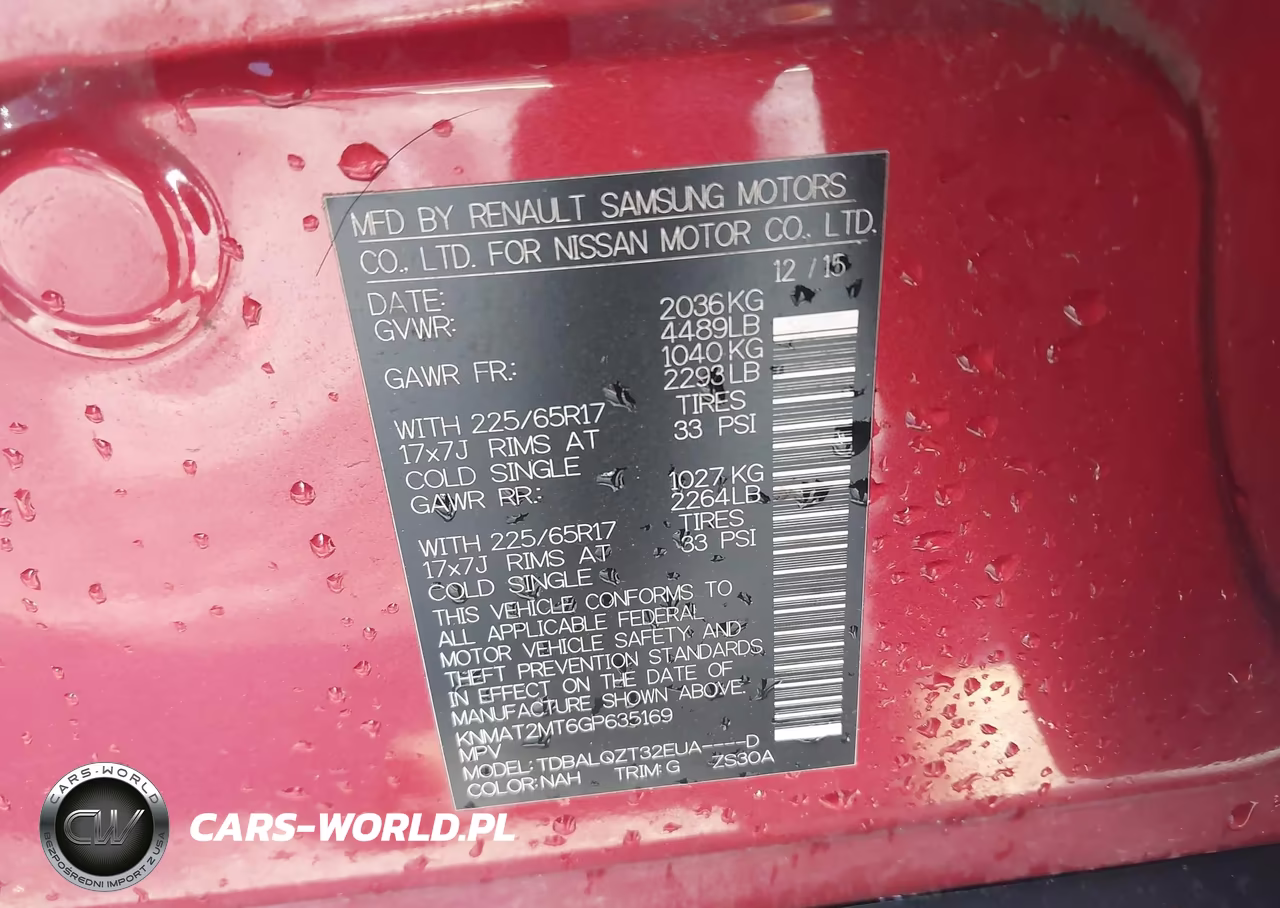2016 Nissan Rogue Sv VIN:KNMAT2MT6GP635169 - 9