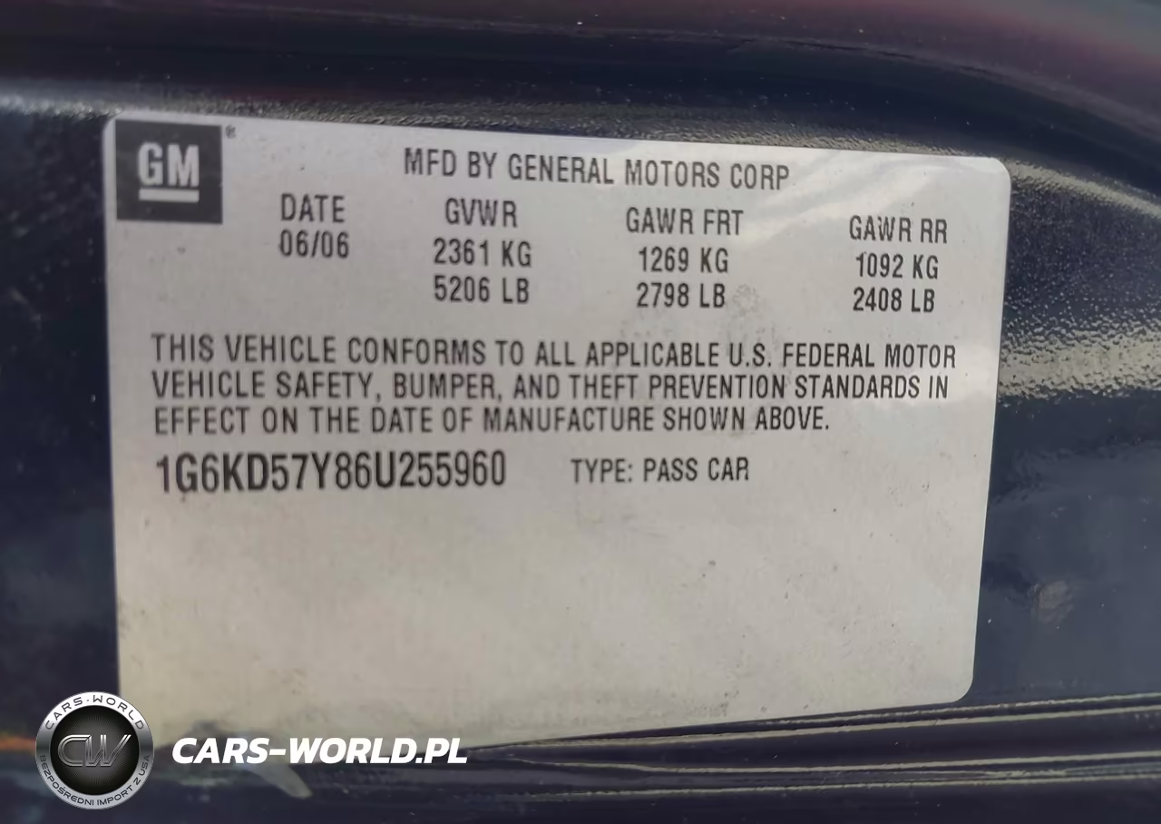 2006 Cadillac Dts Standard VIN:1G6KD57Y86U255960 - 9
