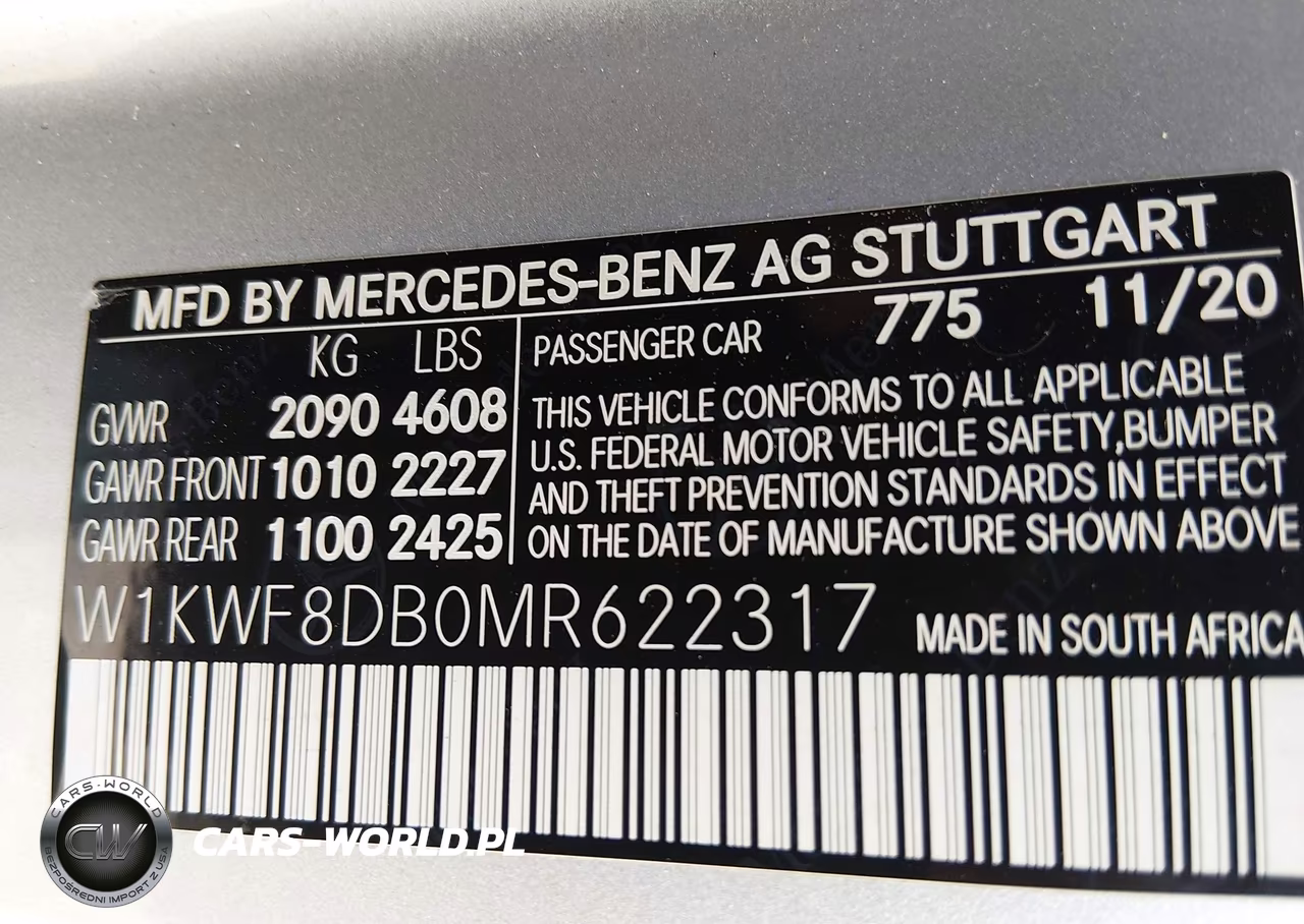 2021 Mercedes-Benz C 300 Sedan VIN:W1KWF8DB0MR622317 - 9