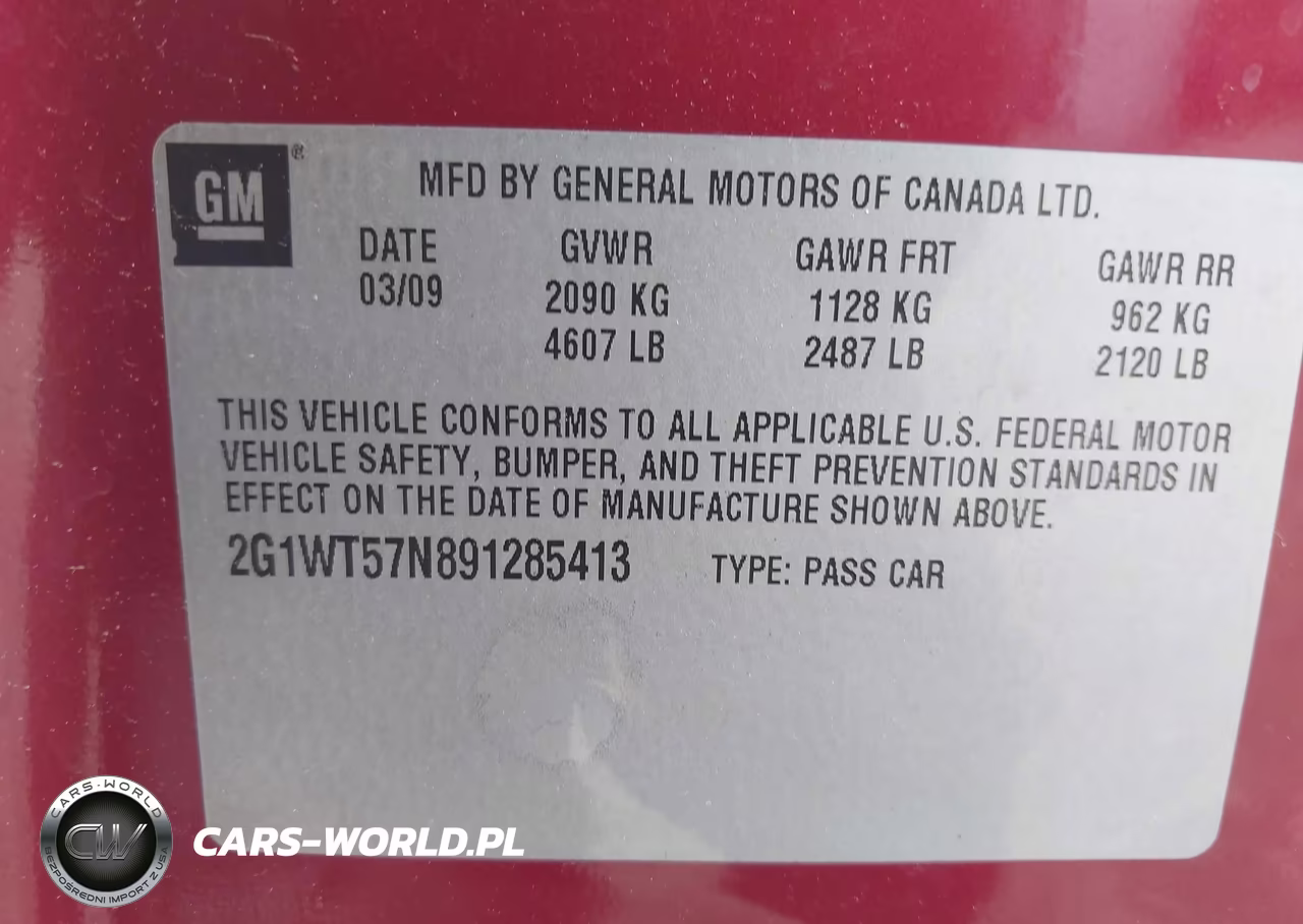 2009 Chevrolet Impala Lt VIN:2G1WT57N891285413 - 9