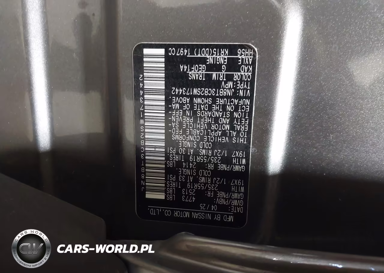 2025 Nissan Rogue Sl Intelligent Awd VIN:JN8BT3CB2SW173442 - 9
