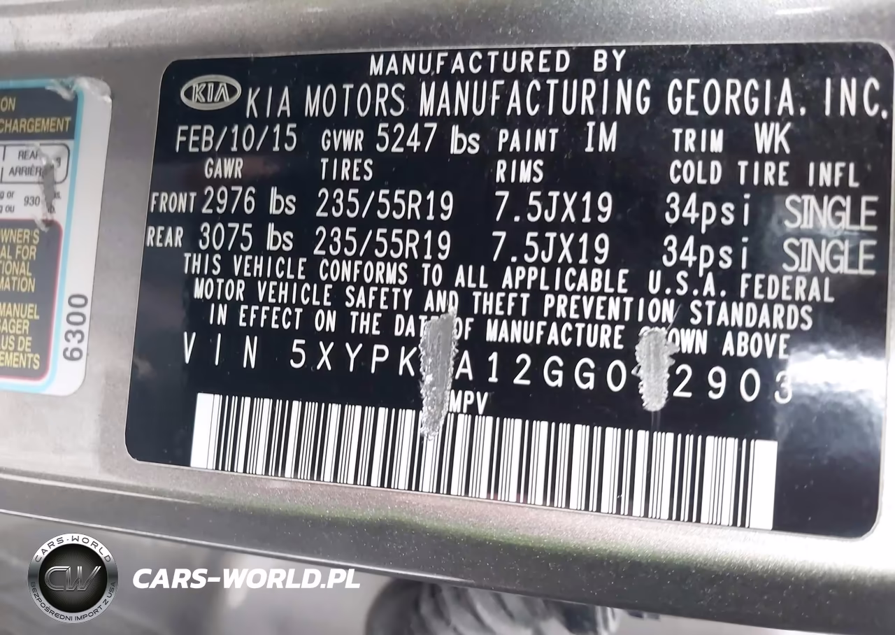 2016 Kia Sorento 2.0T Sxl VIN:5XYPKDA12GG022903 - 9
