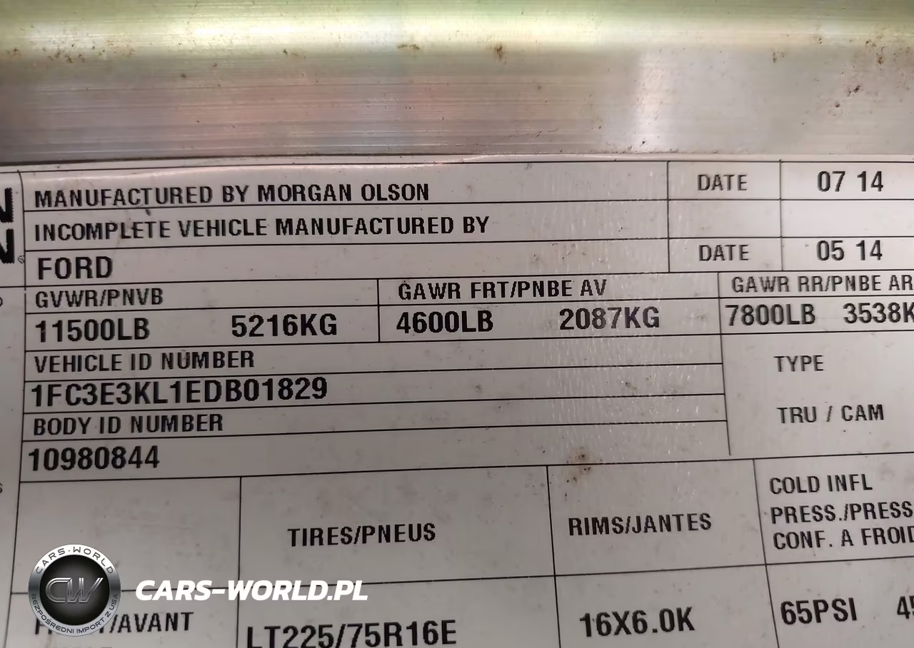 2014 Ford E-350 Stripped VIN:1FC3E3KL1EDB01829 - 8