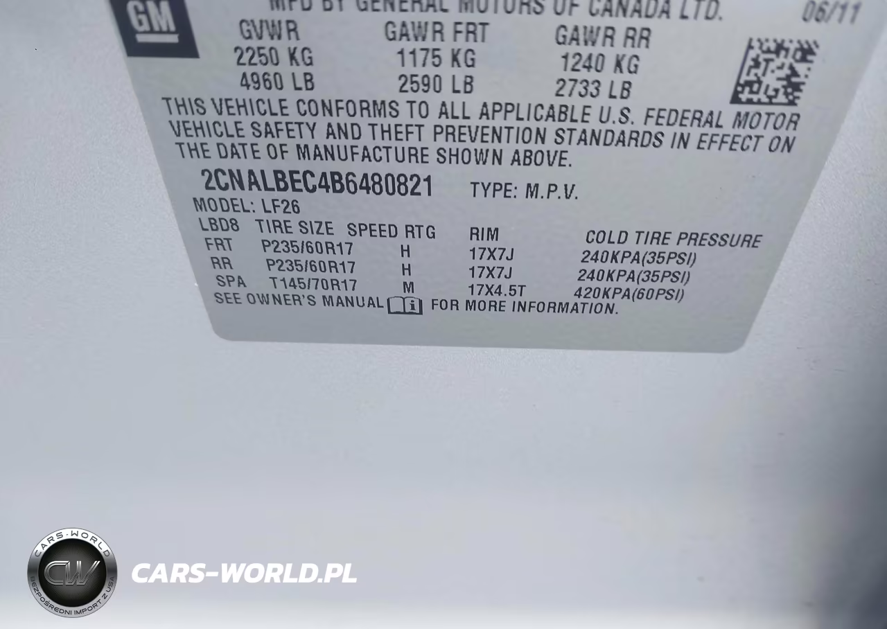2011 Chevrolet Equinox Ls VIN:2CNALBEC4B6480821 - 9