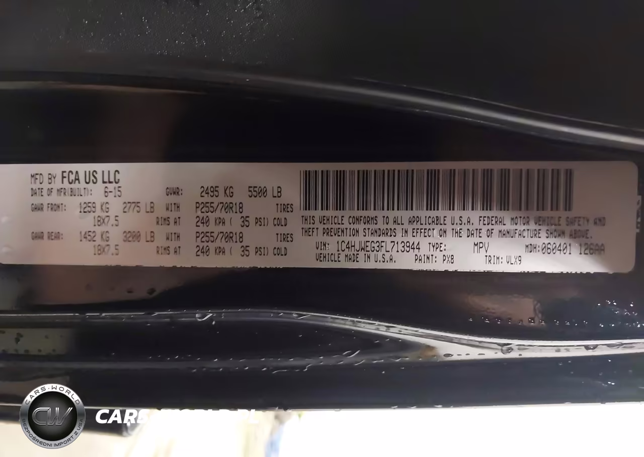 2015 Jeep Wrangler Unlimited Altitude VIN:1C4HJWEG3FL713944 - 9