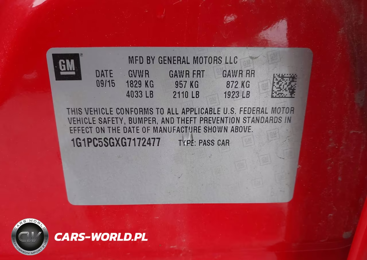 2016 Chevrolet Cruze Limited Ls Auto VIN:1G1PC5SGXG7172477 - 9