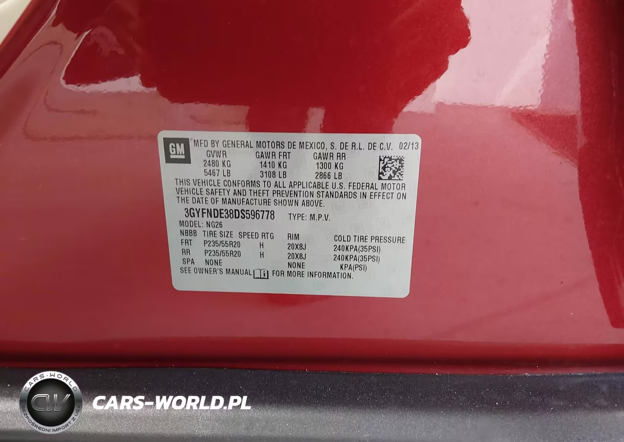2013 Cadillac Srx Performance Collection VIN:3GYFNDE38DS596778 - 9