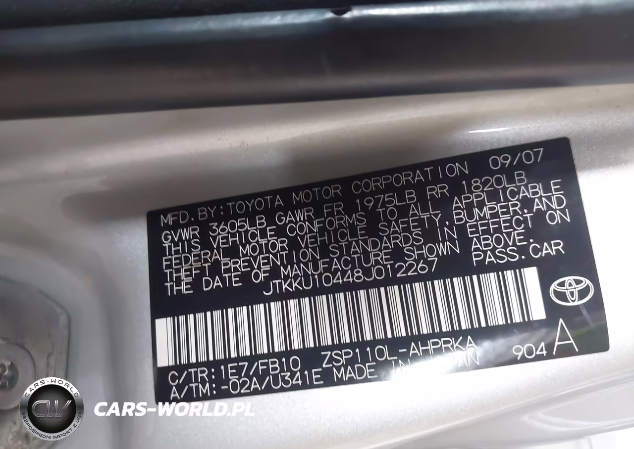2008 Scion Xd VIN:JTKKU10448J012267 - 9