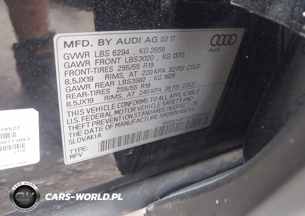 2017 Audi Q7 2.0T Premium VIN:WA1LHAF74HD050463 - 9
