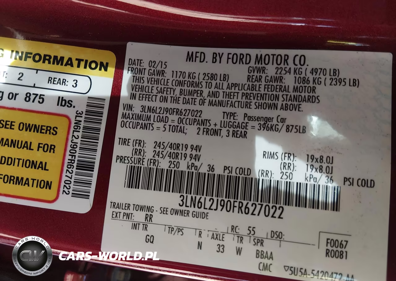 2015 Lincoln Mkz VIN:3LN6L2J90FR627022 - 9