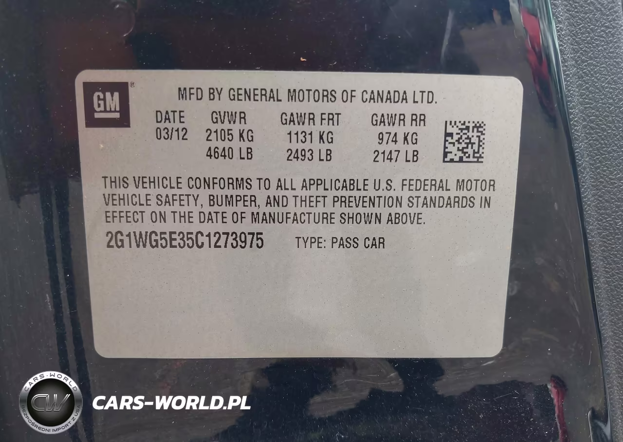 2012 Chevrolet Impala Lt VIN:2G1WG5E35C1273975 - 9