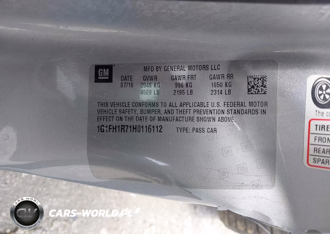 2017 Chevrolet Camaro 2Ss VIN:1G1FH1R71H0116112 - 9