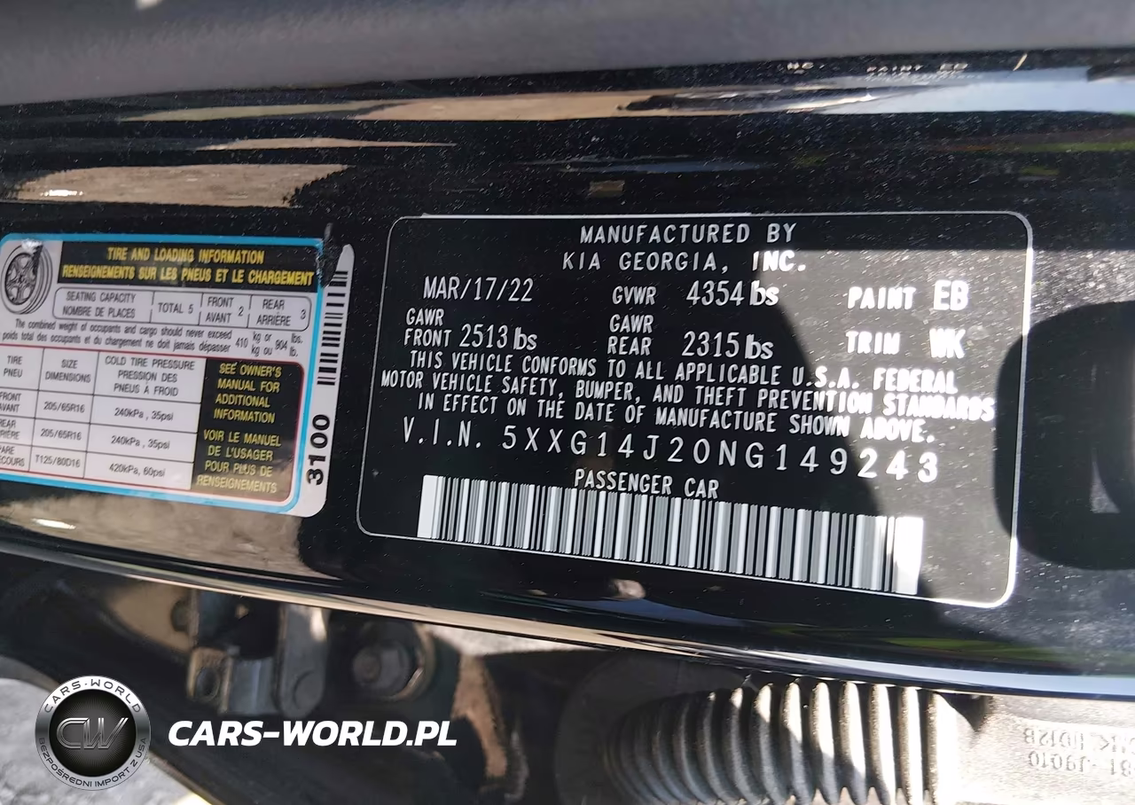 2022 Kia K5 Lxs VIN:5XXG14J20NG149243 - 9