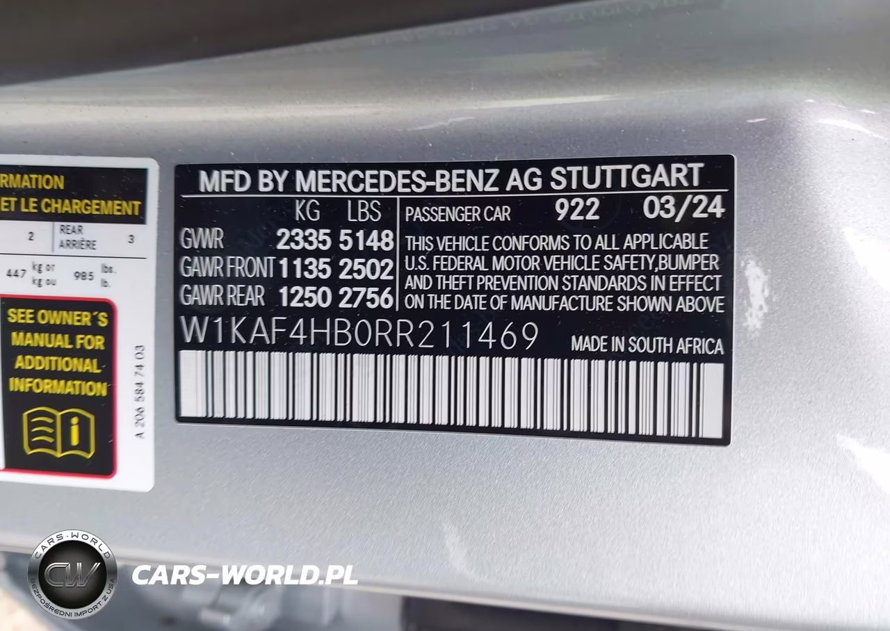 2024 Mercedes-Benz C 300 VIN:W1KAF4HB0RR211469 - 9